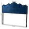 Baxton Studio Nadeen Royal Blue Velvet Upholstered Queen Size Headboard 156-9345 - alternate 4